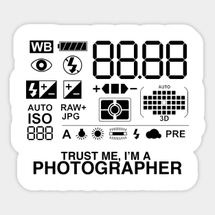 Trust me i'm a Photographer Sticker